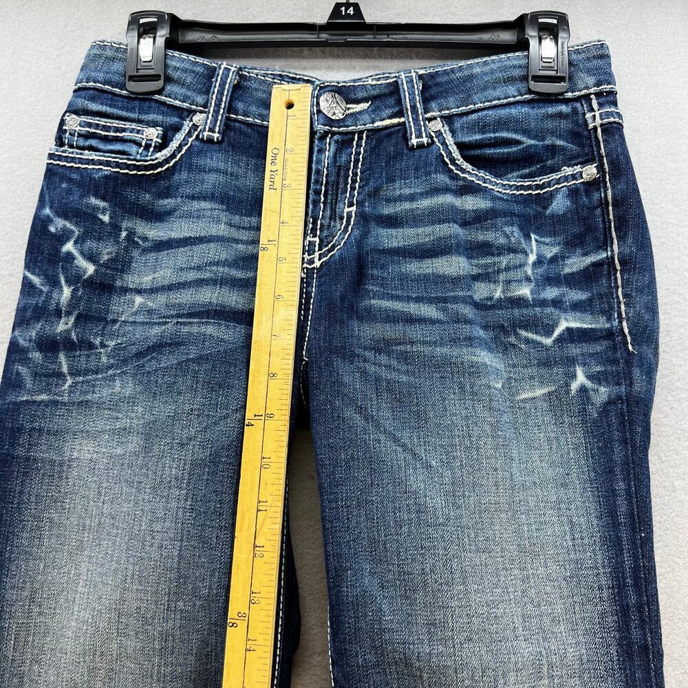 BKE Jeans Women's 26 (2) Dark Blue Kate Capri Stretch Preppy Normcore Casual - Picture 12 of 14